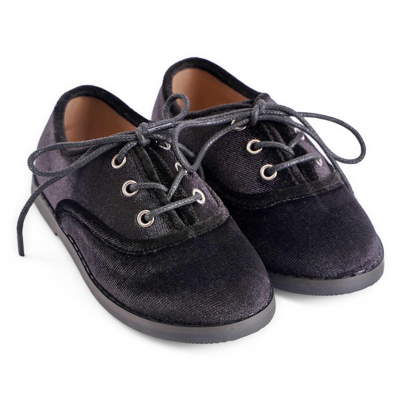 希少✨Swankiss EV laceup velour heels ブラック Swankiss / EV laceup velour heels L 黒 Y-24-05-10-031-CA-SH