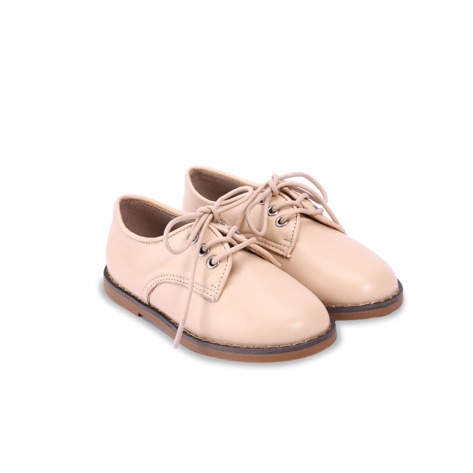 Leather Chunky Lace Up, Bone / 24