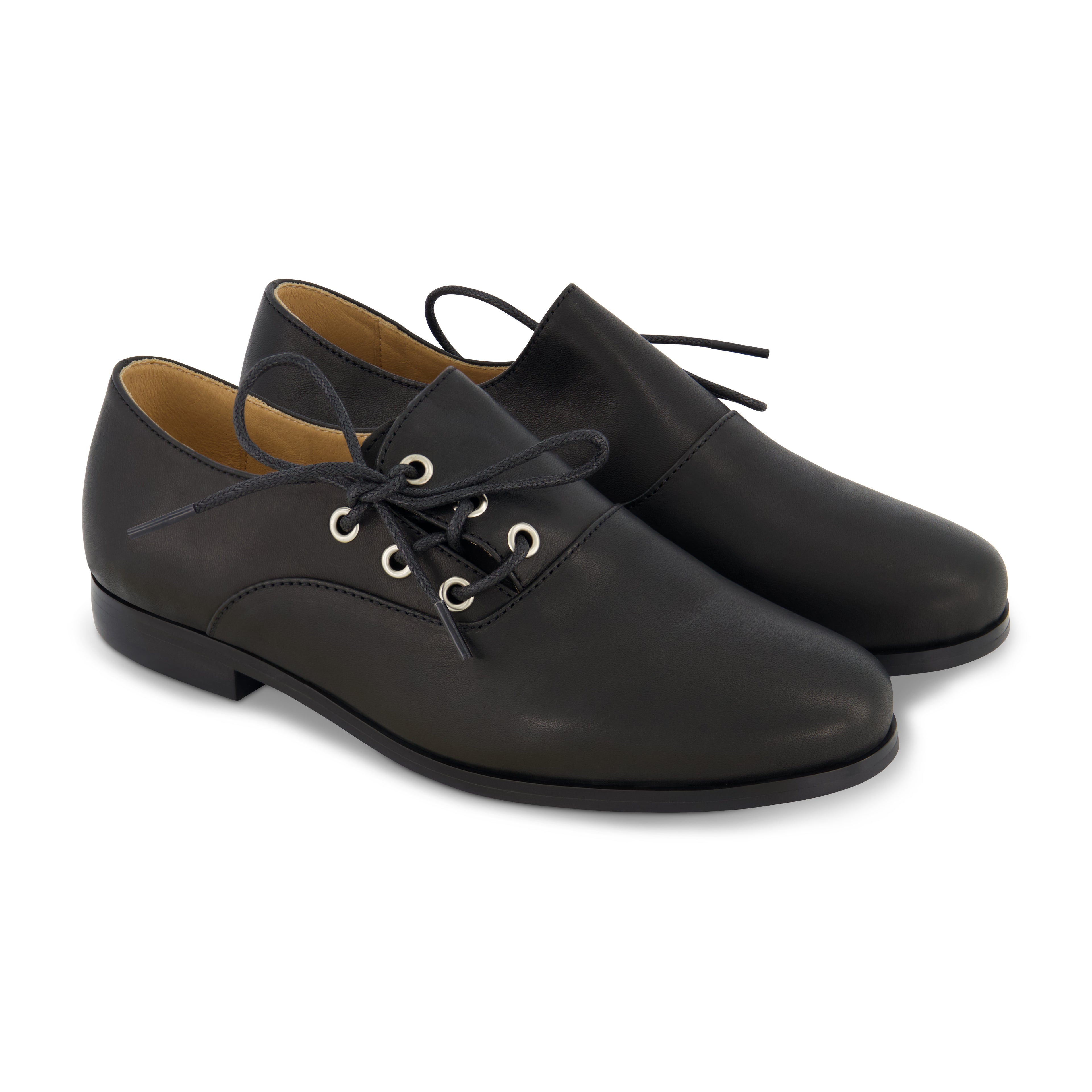 Platinum Side Lace Up Loafer - Hard Sole