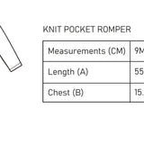 Knit Pocket Romper