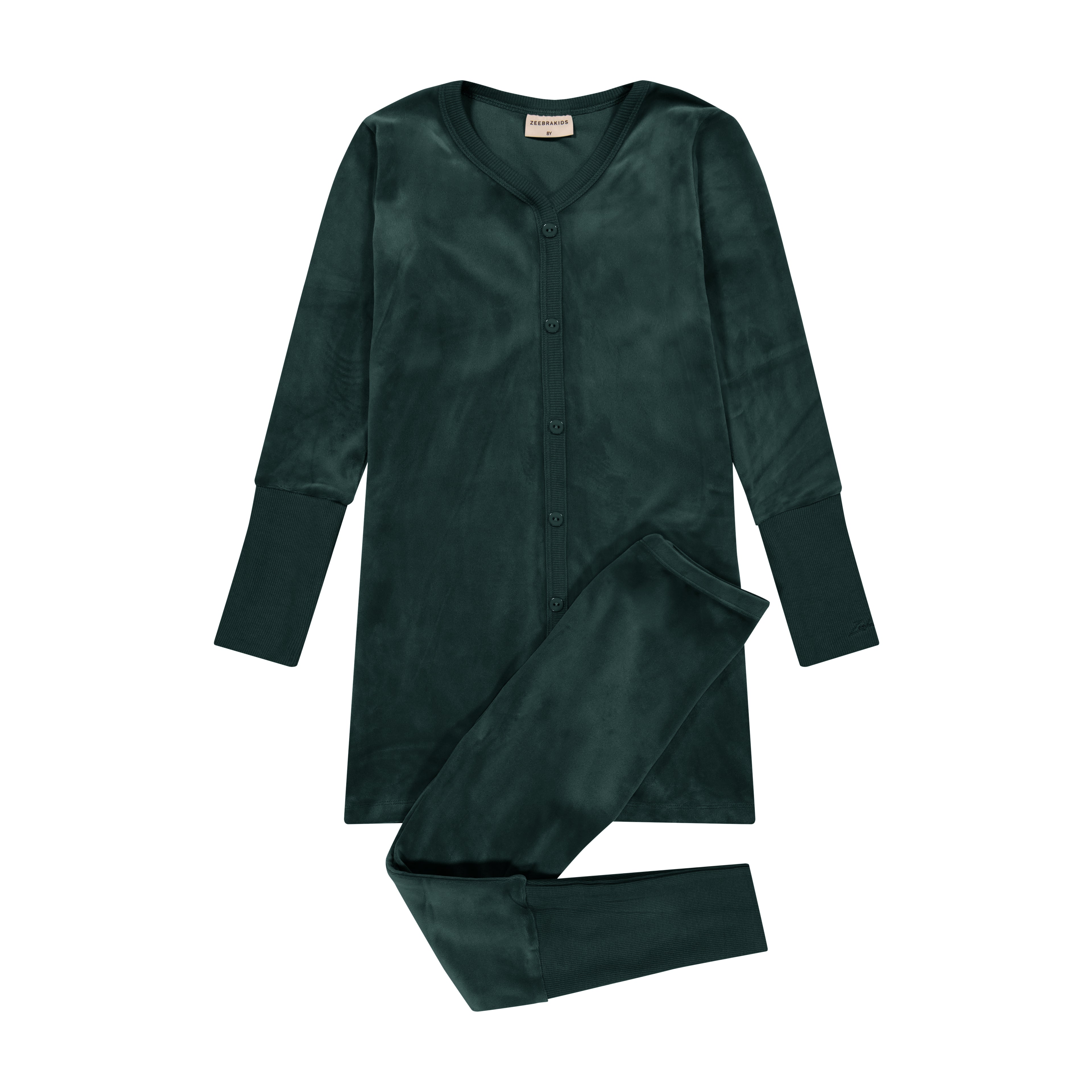 Velour Button Down Tunic PJs