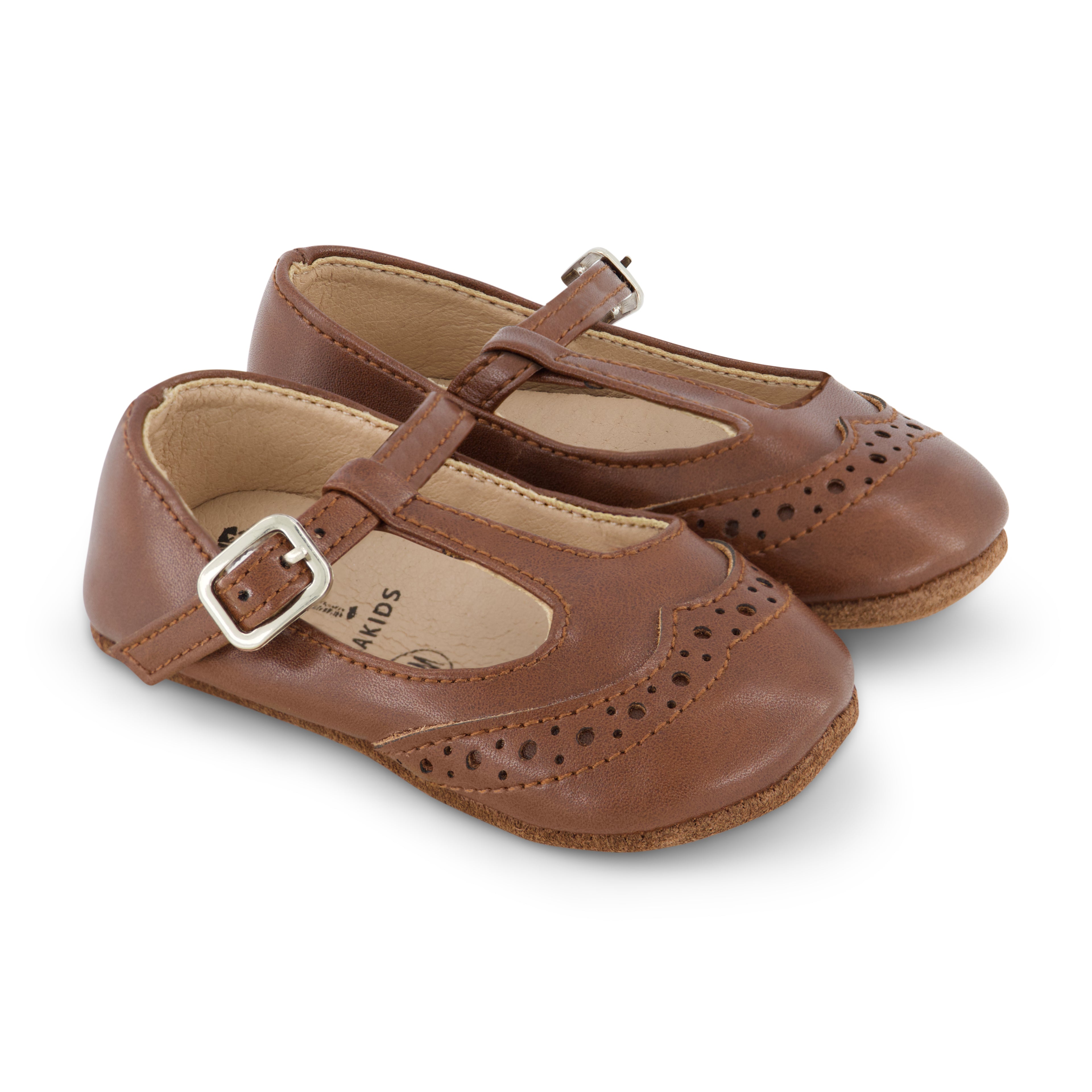 Wingtip T-Strap - Pre-Walker