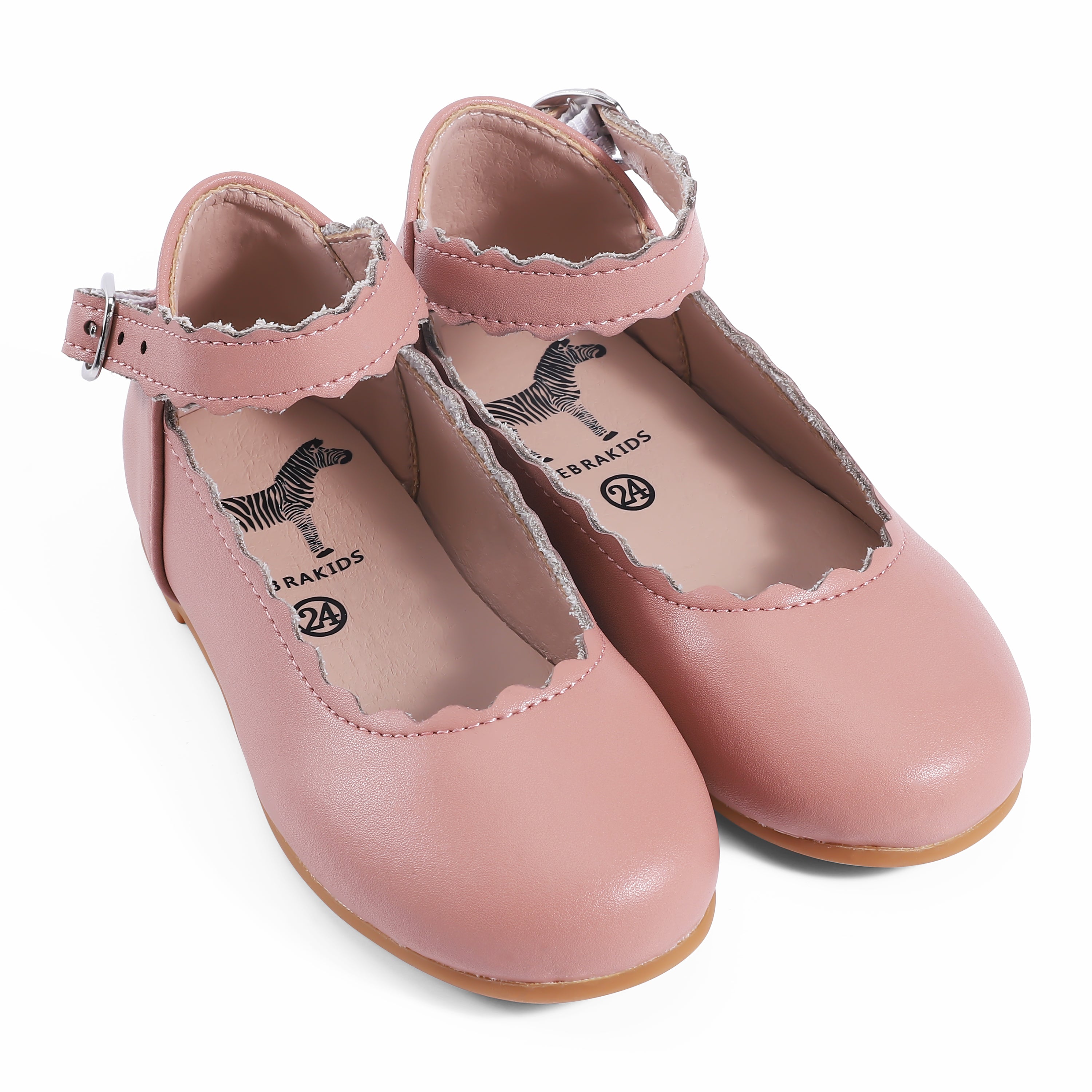 Mini Scalloped Mary Jane - Hard Sole