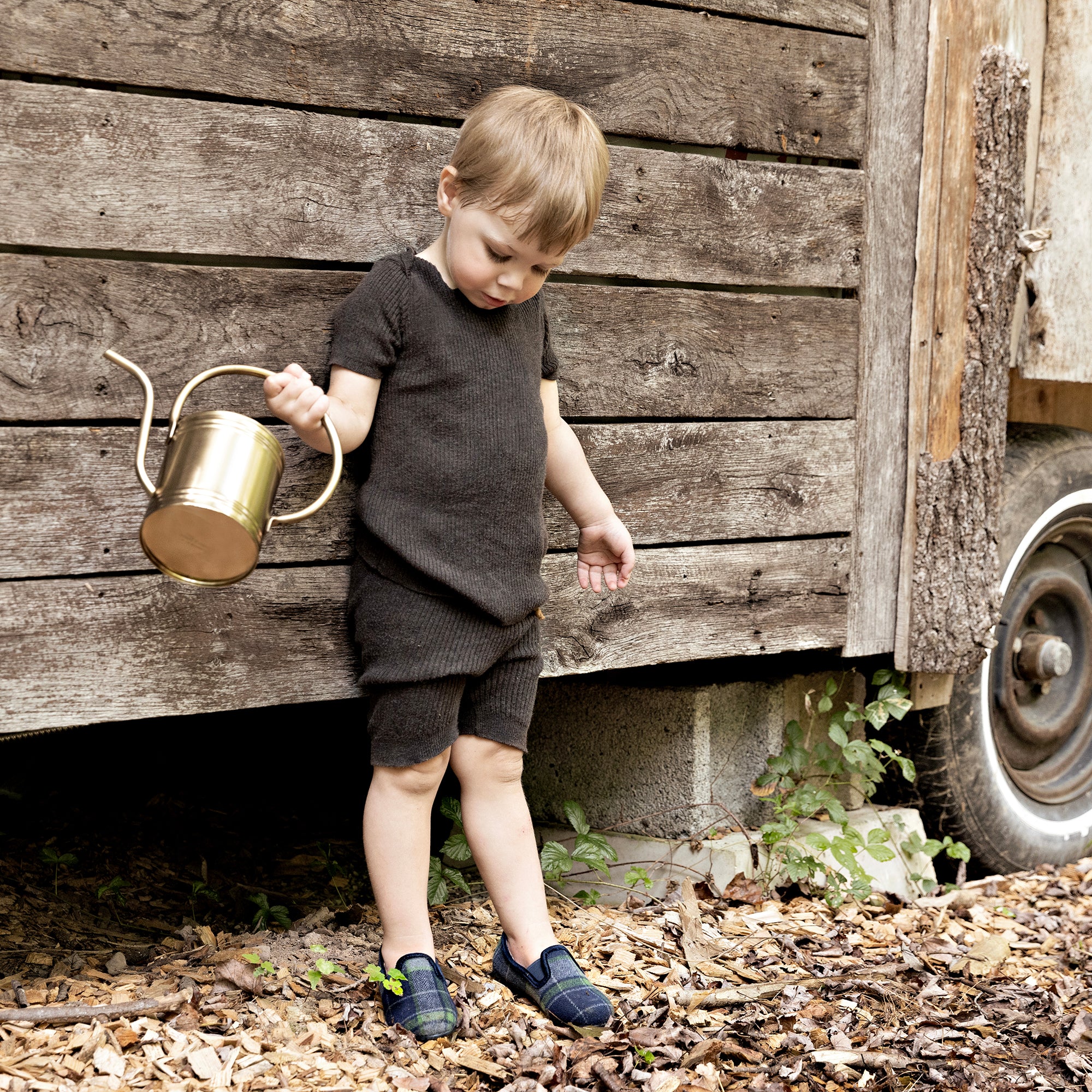 Wool Plaid Loafer - Hard Sole - Zeebrakids