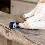 Wool Plaid Bow Mary Jane - Soft Sole - Zeebrakids