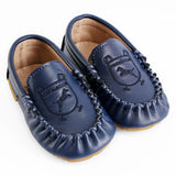 Embroidered Moccasin - Soft and Rubber Sole