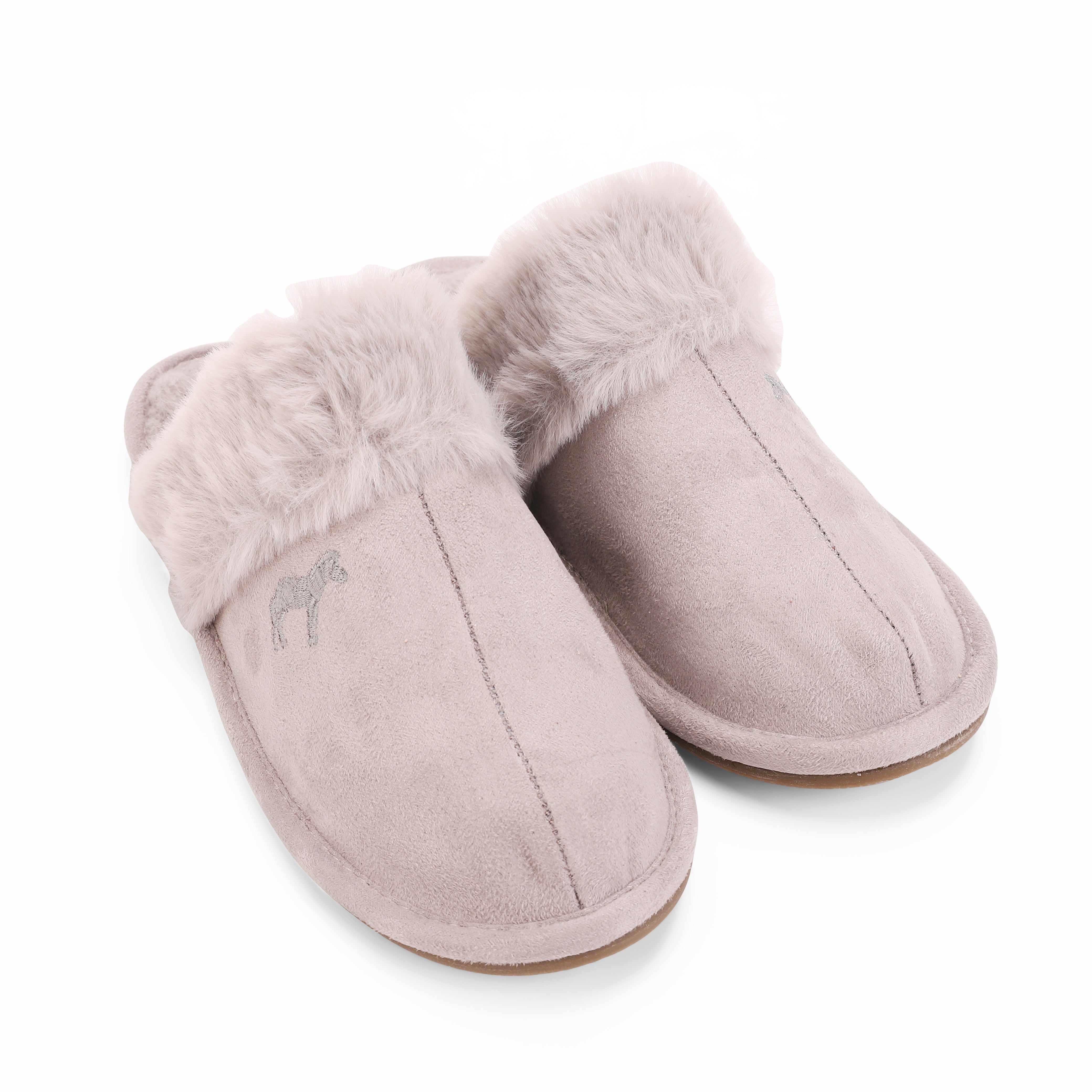 Plush Slippers - Hard Sole