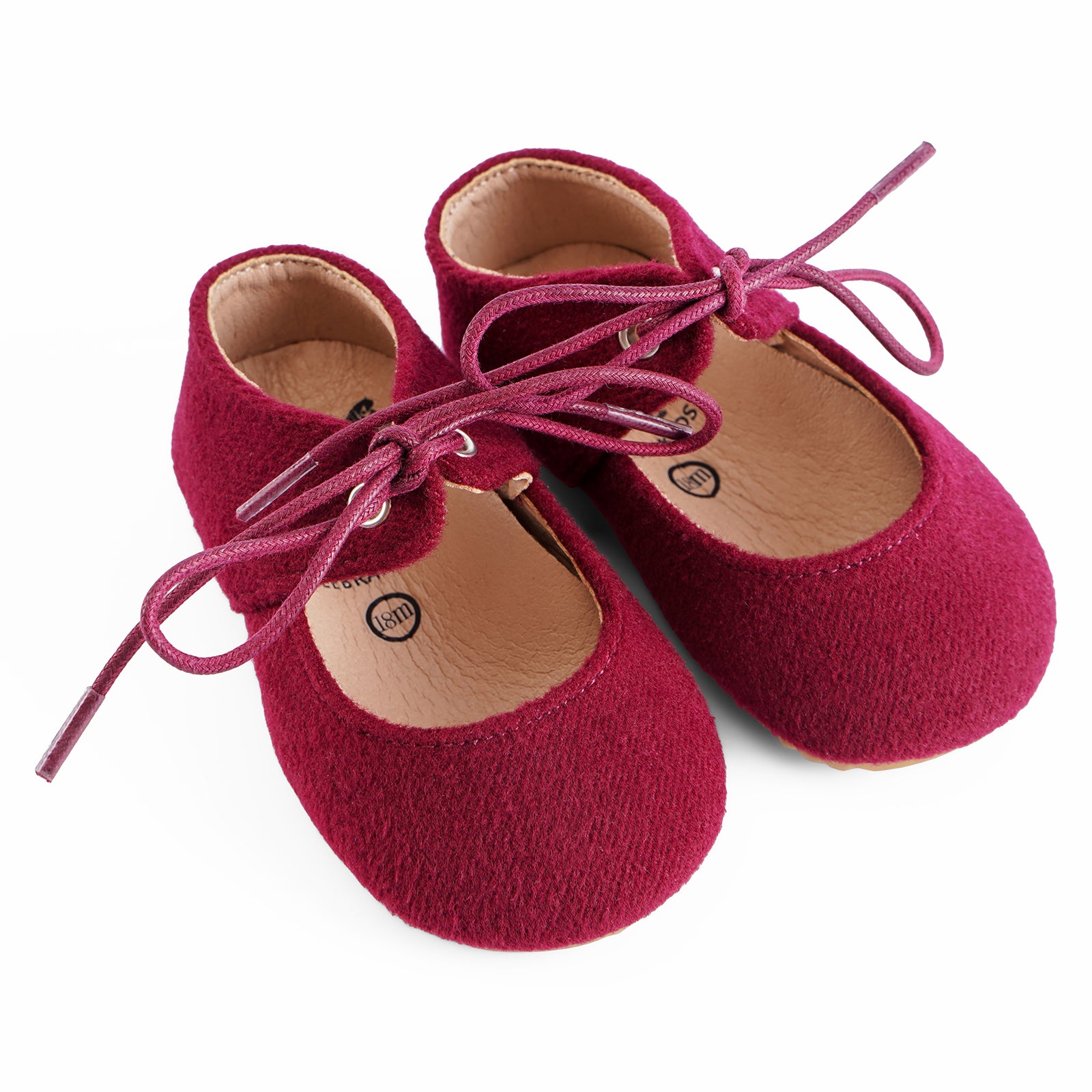 Wool Bow Mary Jane - Soft and Rubber Sole