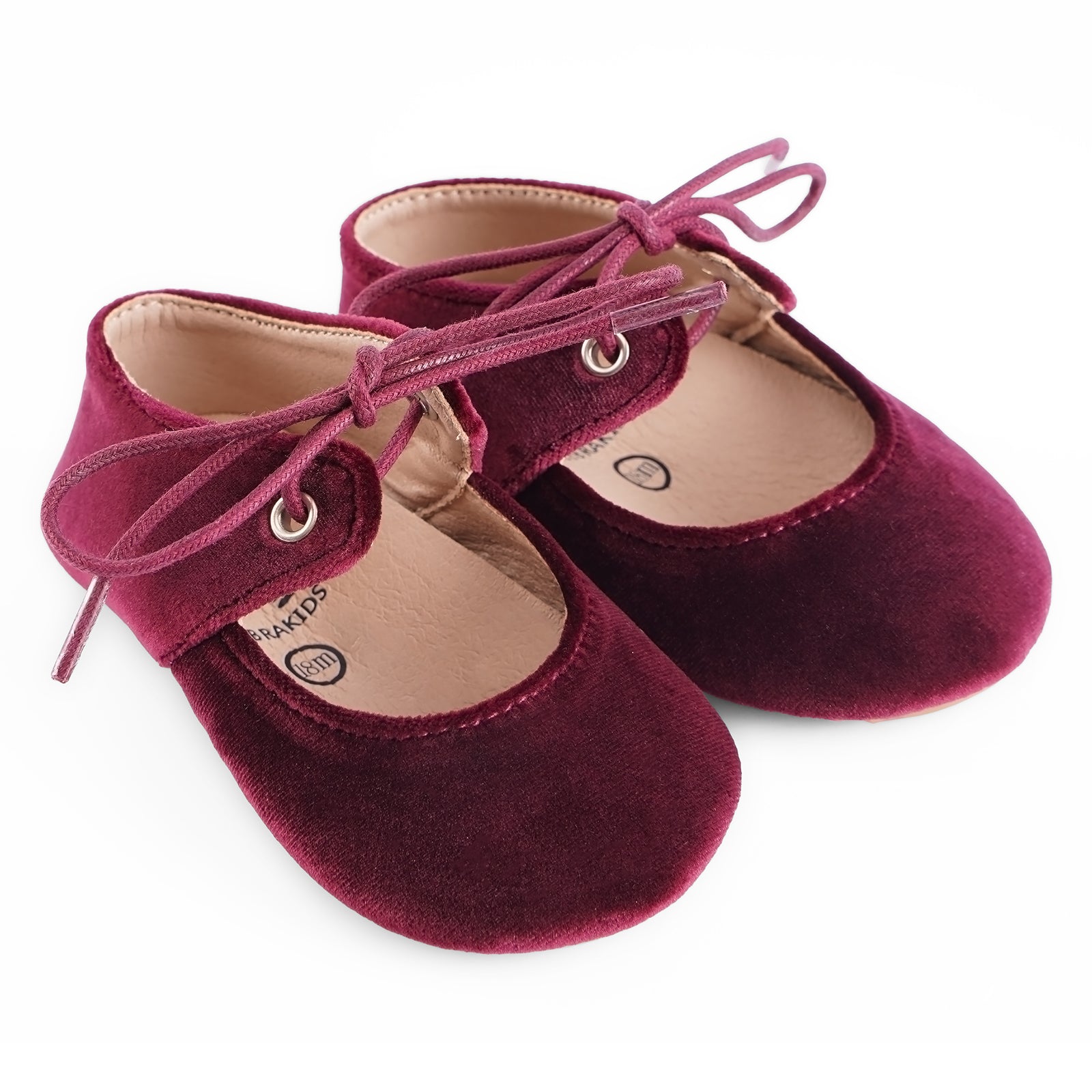 Classic Velvet Bow Mary Jane - Soft and Rubber Sole