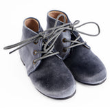 Classic Velvet Lace Up High Top - Hard Sole