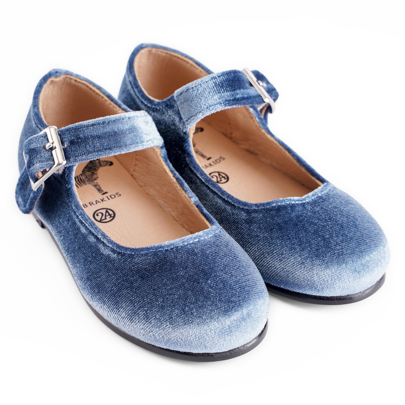 Classic Velvet Buckle Mary Jane - Hard Sole