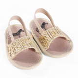 Woven Open Toe Slingback - Soft Sole