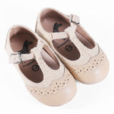 Wingtip T-Strap - Soft Sole