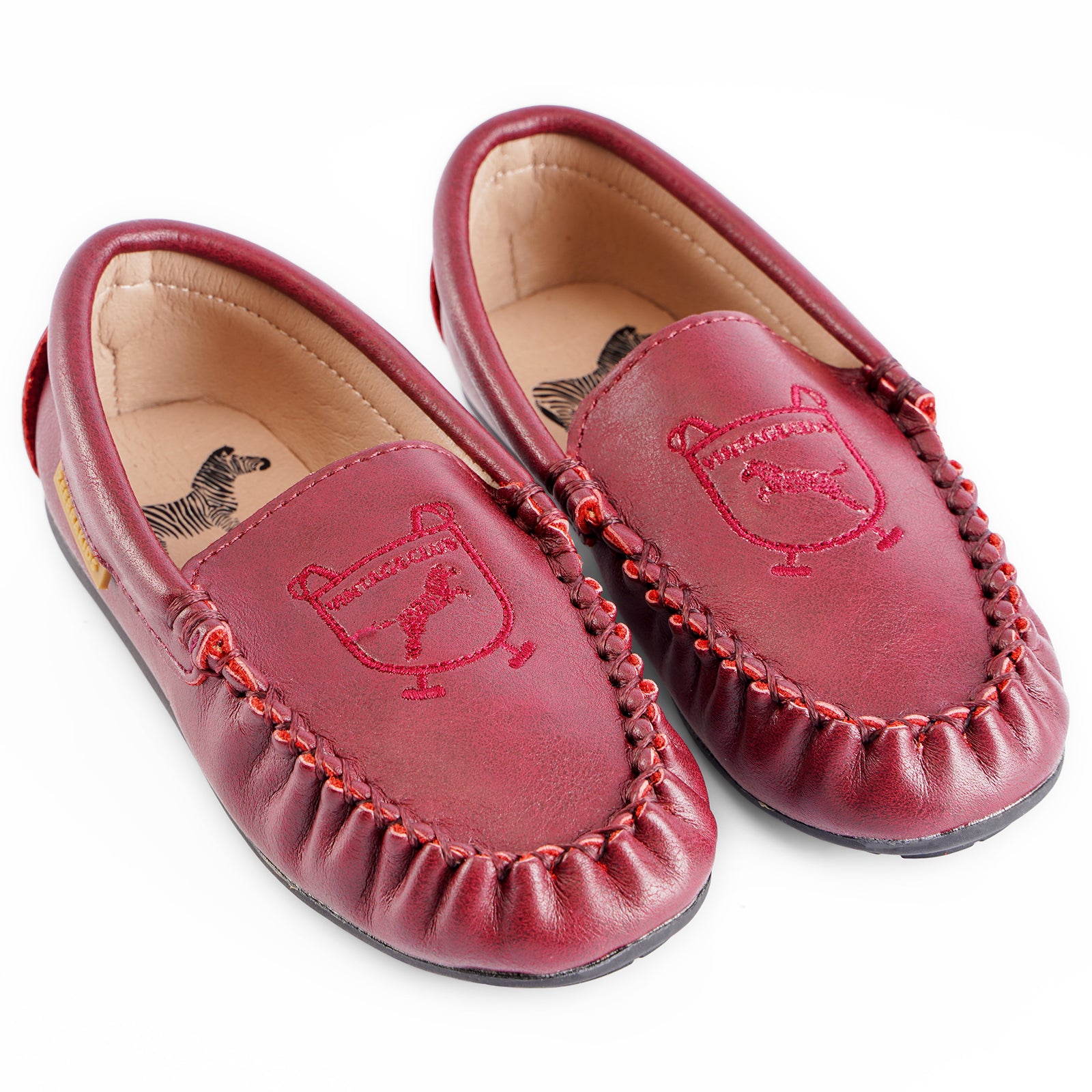 Embroidered Moccasin - Hard Sole