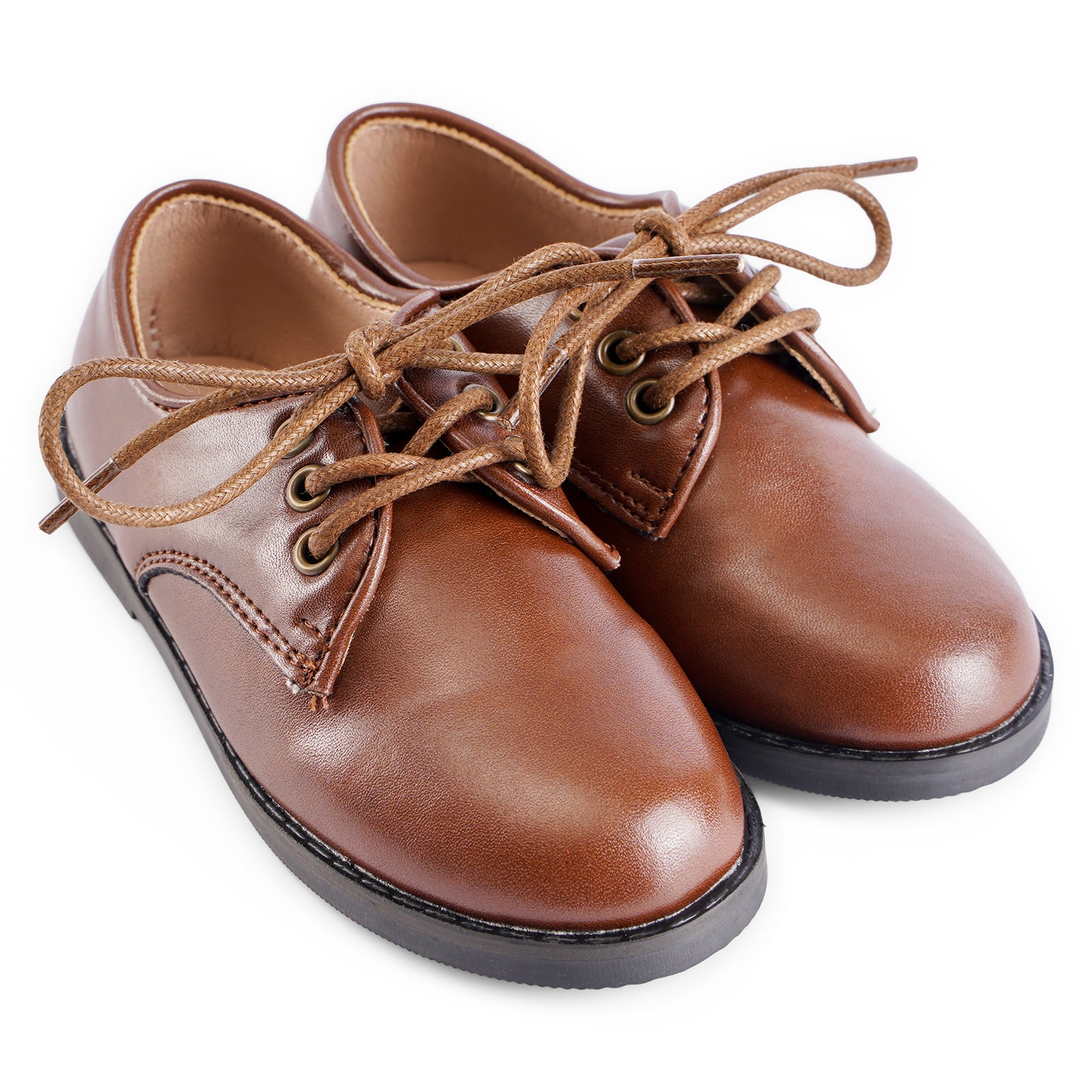 Leather Chunky Lace Up - Hard Sole