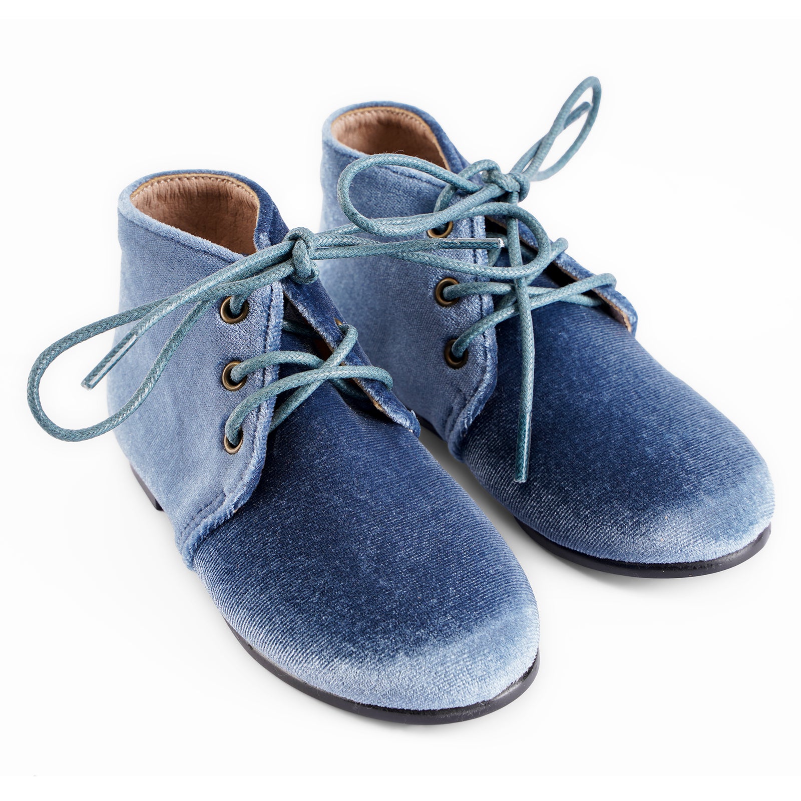 Classic Velvet Lace Up High Top - Hard Sole