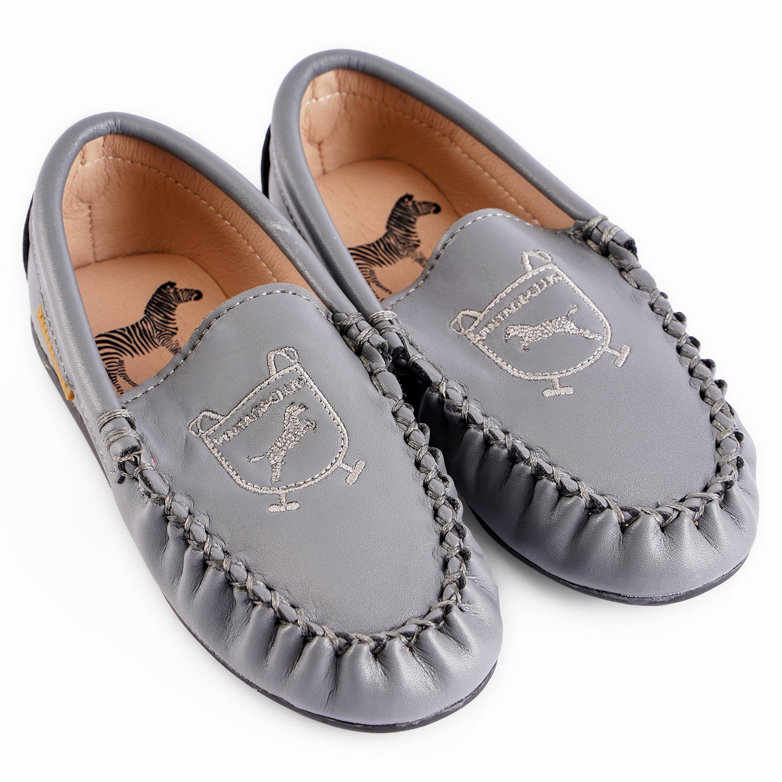 Embroidered Moccasin - Hard Sole