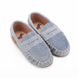 Textured Penny Moccasin - Hard Sole