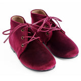 Classic Velvet Lace Up High Top - Hard Sole