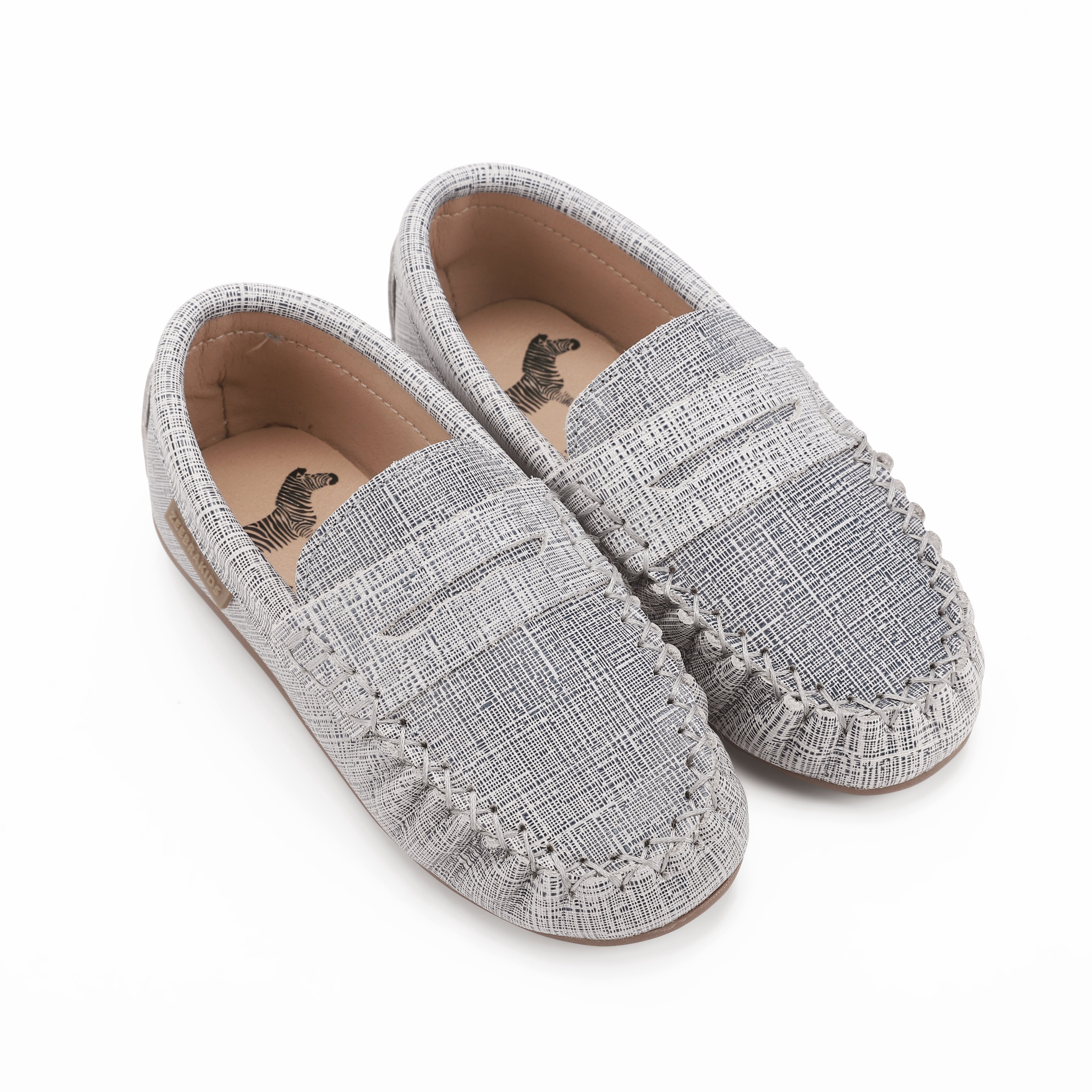 Textured Penny Moccasin - Hard Sole