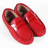 Two-Tone Leather Penny Moccasin - Hard Sole