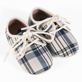 Plaid Lace Up - Soft Sole