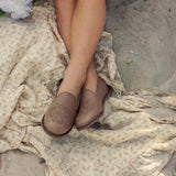 Embroidered Leather Loafer - Hard Sole - Zeebrakids