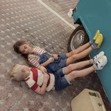 Colorblock Velcro Sneaker - Soft and Rubber Sole - Zeebrakids