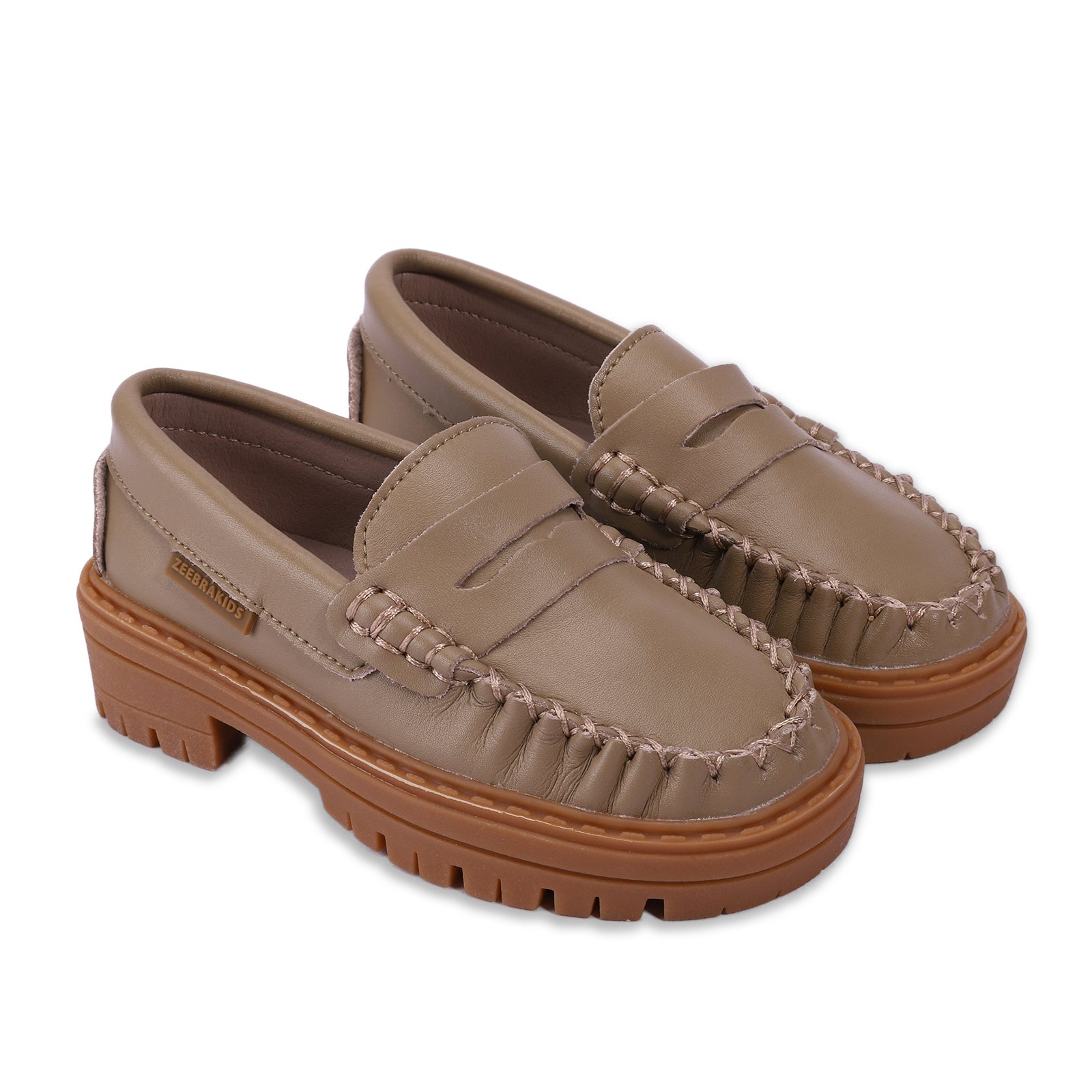Chunky Penny Moccasin - Hard Sole - Zeebrakids