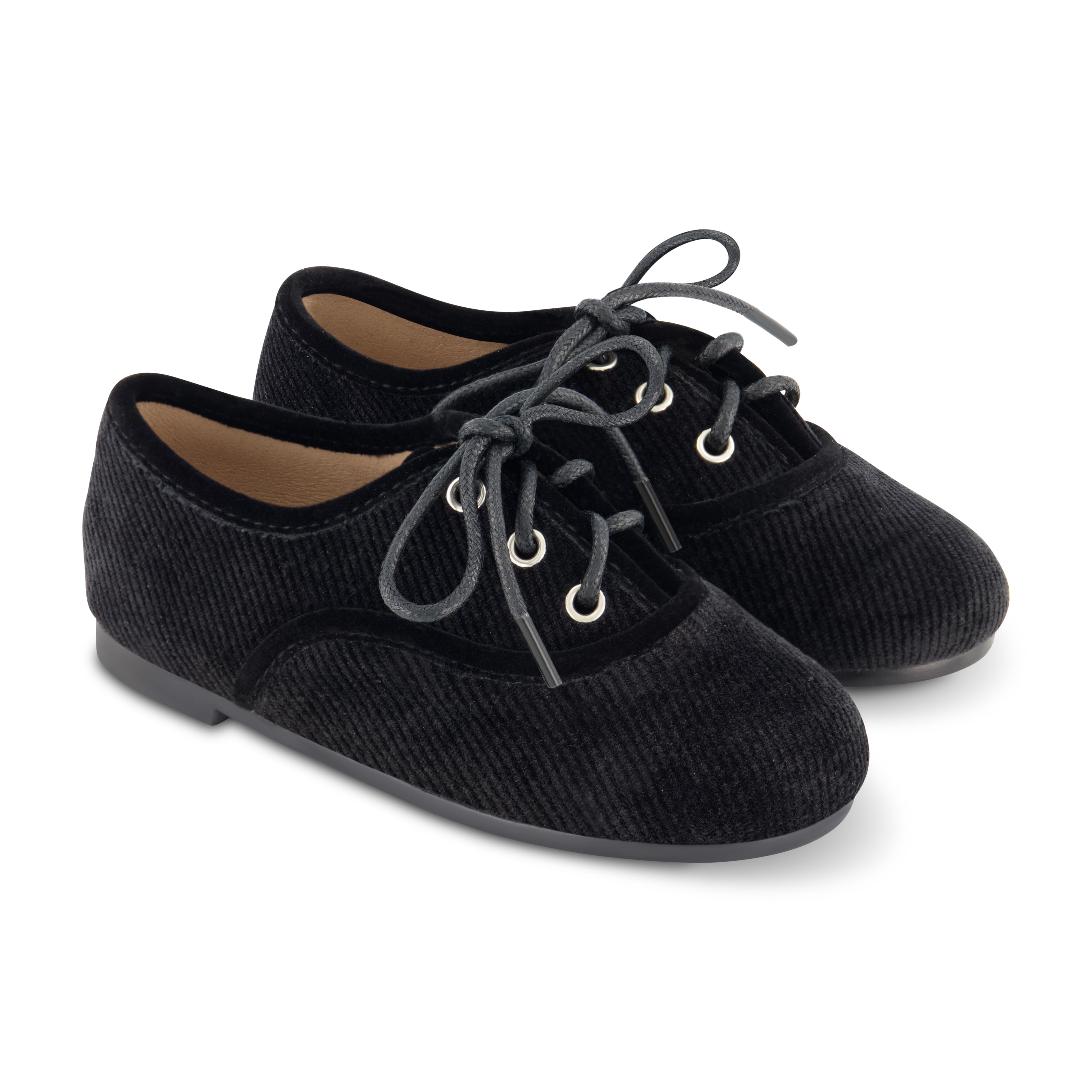 Corded Velvet Lace Up - Hard Sole