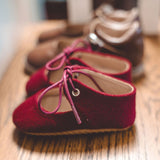 Wool Bow Mary Jane - Soft and Rubber Sole