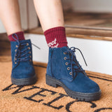 Suede Boots - Hard Sole
