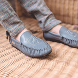 Embroidered Moccasin - Hard Sole