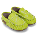 Embroidered Moccasin - Soft and Rubber Sole - Zeebrakids