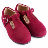 Wool T-Strap - Hard Sole