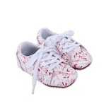 Printed Lace Up Sneaker - Soft and Rubber Sole - Zeebrakids