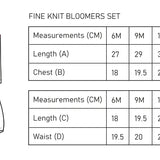 Fine Knit Bloomers Set