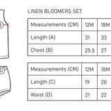 Linen Bloomer Set
