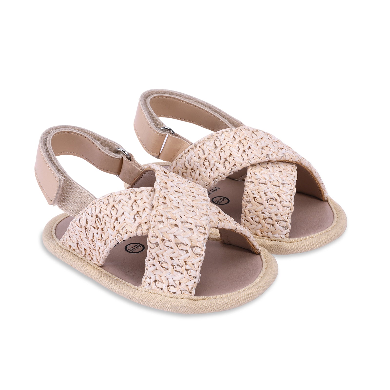 Woven Criss-Cross Slingback Slippers - Soft and Rubber Sole - Zeebrakids
