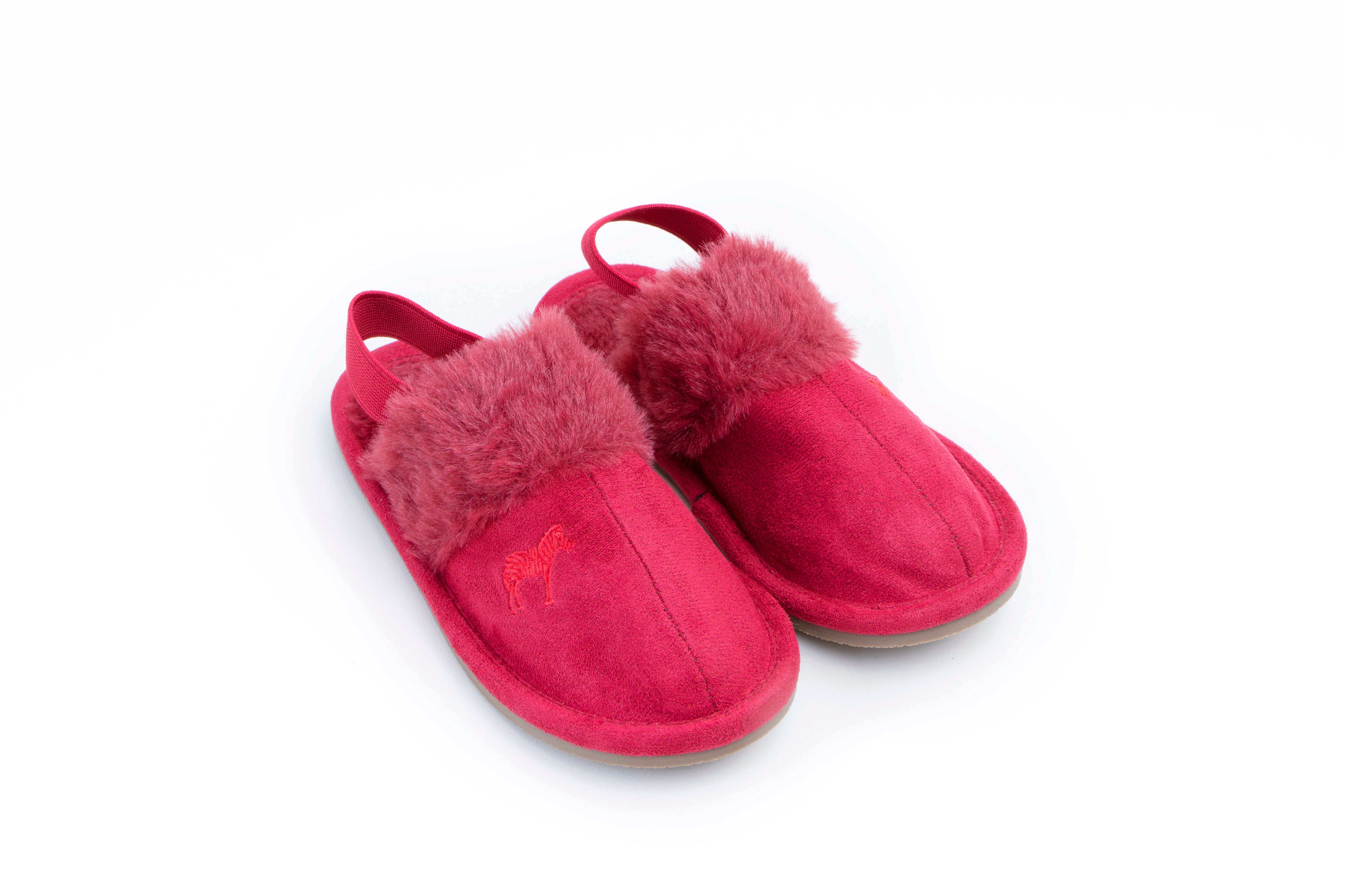 Plush Slippers - Hard Sole with Elastic - Zeebrakids