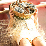 Plaid Lace Up - Soft Sole