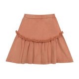 Denim Ruffle Skirt